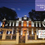 Cartão telefônico estampa fachada do Museu da Gente Sergipana - Cartão comemorativo do primeiro ano de funcionamento do Museu da Gente Sergipana / Foto: Márcio Garcez