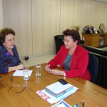 Ministra Eleonora e secretária Maria Teles falam sobre ações da SEPM de Sergipe - Foto: Ascom/Presidência da República