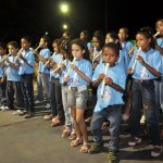 rvore de Natal Ecológica é inaugurada no Centro de Criatividade  - Árvore tem 12 metros de altura