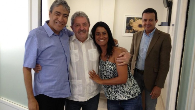 Déda recebe a visita de Lula em São Paulo