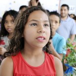 Alunos de escolas estaduais participam de apresentações artísticas da IX Mostra Pedagógica da DEA - A aluna Thayslane Santos