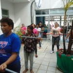 Prévia carnavalesca alegra pacientes da Oncologia do Huse -