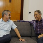 Governador recebe a visita do senador pernambucano Humberto Costa  - O senador Humberto Costa e o governador de Sergipe