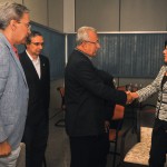 Dilma é recepcionada pelo governador Marcelo Déda no aeroporto de Aracaju -