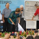 Presidenta Dilma e governador Marcelo Déda inauguram ponte Gilberto Amado - Foto: Roberto Stuckert Filho/PR