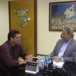 Déda recebe a visita do deputado federal Márcio Macêdo - O deputado Federal
