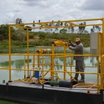 Deso executa limpeza de lagoa de estabilização em Lagarto - Fotos: Ascom/Deso