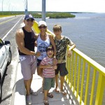 Primeiro final de semana com sergipanos e turistas desfrutando da ponte Gilberto Amado - O agricultor Egídio de Jesus Santos