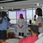 Estoque de sangue para Carnaval precisa de doações - Gerente da Coleta Florita Aquino fala da necessidade de restaurar estoque durante entrevista /  Fotos: Ascom/FSPH