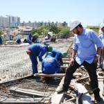 Secretário da Infraestrutura visita obra de duplicação do viaduto do Detran -