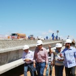 Secretário da Infraestrutura visita obra de duplicação do viaduto do Detran -