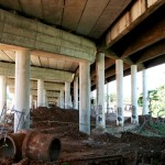 Secretário da Infraestrutura visita obra de duplicação do viaduto do Detran -