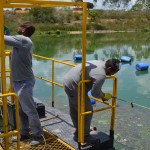 Técnicos da Deso visitam lagoa de estabilização em Lagarto  - Fotos: Ascom/Deso