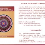 Poetisa lança novo livro no Museu da Gente Sergipana -  Convite para o lançamento do livro da poetisa Sônia Azevedo