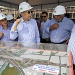 Marcelo Déda visita canteiro de obras do novo viaduto do Detran  -