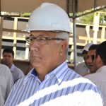 Marcelo Déda visita canteiro de obras do novo viaduto do Detran  -