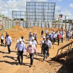 Marcelo Déda visita canteiro de obras do novo viaduto do Detran  -