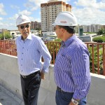 Marcelo Déda visita canteiro de obras do novo viaduto do Detran  -