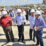 Marcelo Déda visita canteiro de obras do novo viaduto do Detran  -