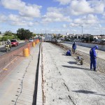 Marcelo Déda visita canteiro de obras do novo viaduto do Detran  -