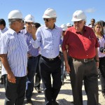Marcelo Déda visita canteiro de obras do novo viaduto do Detran  -