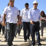 Marcelo Déda visita canteiro de obras do novo viaduto do Detran  -