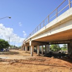 Marcelo Déda visita canteiro de obras do novo viaduto do Detran  -