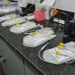 Hemose espera ampliar adesão de doadores aos sábados e feriados - Bolsas utilizadas na coleta do sangue (Fotos: Ascom/FSPH)