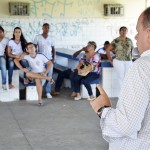 Secretário se reúne com professores e alunos do Francisco Rosa - Fotos: Eugênio Barreto/Seed
