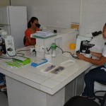 Profissionais do Huse e Lacen participam de treinamento para Teste Rápido de Malária - Kit do Teste Rápido da Malária  Fotos: Ascom/FSPH