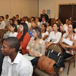 Sedurb realiza Seminário de Gestão e Melhoria de Processos - Lúcia Falcón recepciona palestrantes / Fotos: Eduardo Almeida/Sedurb