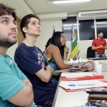 Estudantes da Fanese visitam o Complexo Administrativo da Seed - A professora Léa Rocha