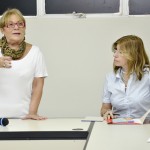 Estudantes da Fanese visitam o Complexo Administrativo da Seed - A professora Léa Rocha