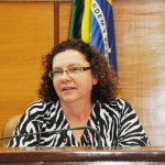 Lúcia Falcón profere palestra na AL/SE sobre políticas de habitação  - Fotos: Eduardo Almeida/Sedurb