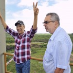 Déda realiza fechamento das comportas da barragem do rio Poxim - Foto: Marcos Rodrigues/ASN
