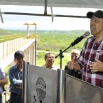 Déda realiza fechamento das comportas da barragem do rio Poxim - Foto: Marcos Rodrigues/ASN