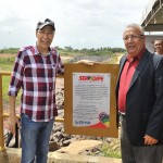 Déda realiza fechamento das comportas da barragem do rio Poxim - Foto: Marcos Rodrigues/ASN