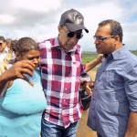 Déda realiza fechamento das comportas da barragem do rio Poxim - Foto: Marcos Rodrigues/ASN
