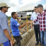Déda realiza fechamento das comportas da barragem do rio Poxim - Foto: Marcos Rodrigues/ASN