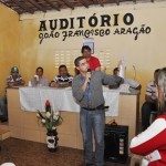 Moradores de Graccho comemoram assinatura para construção de casas  - A presidente do Instituto Juazeiro