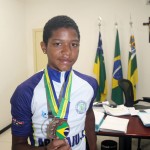 Secretário recebe aluno medalhista de bronze no Campeonato Brasileiro de Ciclismo -