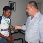 Secretário recebe aluno medalhista de bronze no Campeonato Brasileiro de Ciclismo -