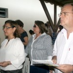 os servidores e os exsecretários de Educação - Fotos: Eugênio Barreto