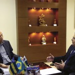 Vale assegura estratégia prioritária ao projeto Carnalita  - O governador Marcelo Déda e o diretor Industrial de Potássio da Vale
