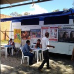 Unidade móvel 'Fique Sabendo' completa 4 meses de atividade - Foto: Ascom/ SES