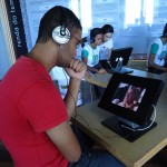 Museu da Gente Sergipana recebe visita do Projovem de Nossa Senhora de Socorro - Adolescentes se divertem gravando Cordel / (Fotos: Núcleo de Comunicação/Instituto Banese)