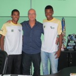 Secretário de Esporte e Lazer recebe os campeões do Vôlei de Praia - Fotos: Ascom/Seel