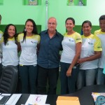 Secretário de Esporte e Lazer recebe os campeões do Vôlei de Praia - Fotos: Ascom/Seel