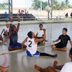 Alunos da rede estadual treinam com colega cadeirante para os Jogos Escolares da TV Sergipe - Fotos: José santana Filho/Seed