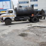 Ação conjunta entre Sedurb e DER garante recapeamento de terminal rodoviário  - Fotos: Eduardo Almeida